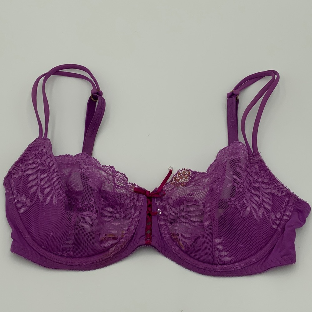 Purple Lace Unlined Demi Underwire Bra - Women's Intimates